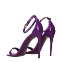 Dolce&Gabbana Damens Sandalen Lila Leder
