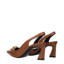Versace Women's Brown Leather Sandals