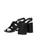 Stuart Weitzman Ibiza Sandals For Women In Black Leather
