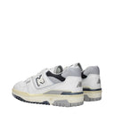 Męskie buty New Balance 550 skórzane, białe/jasnoszare