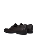 Salvatore Ferragamo Grandioso Men's Moccasins Gray/Hickory Leather