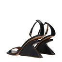 Off White Women's Sandals Leather Black