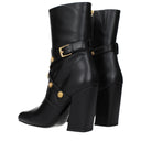 Versace Women's Boots Black Leather