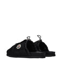 Moncler Ciabatta And Clogs Mon Pocket Women's Fabric Black