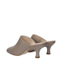 Tod's Women's Sandals Leather Gray/Dust