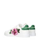 Dolce&Gabbana Portofino Light Women's Sneakers White/Green Leather