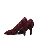 Prada Damens Pump rot/lila Stoff
