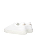 Versace Hombres Zapatillas de Cuero Blancas
