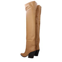 Jimmy Choo Maceo Women's Boots Leather Beige/Caramel