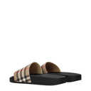 Burberry Women's Sandals And Clogs Rubber Beige