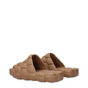 Fendi Eva Men's Clogs And Mules Rubber Brown/Mud