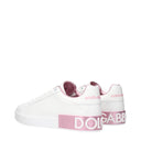 Dolce&Gabbana Sneakers Portofino Women's White/Pink Leather