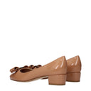 Salvatore Ferragamo Vara Décolleté Women's Patent Leather Beige/Blush