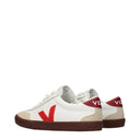 Veja Sneakers Volley Women Leather White/Bordeaux