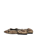 Dries Van Noten Women's Ballerina Shoes Brown Leather