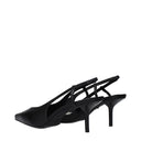 Max Mara Damens Sandalen aus schwarzem Leder