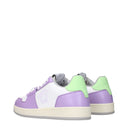 Versace Women's Sneakers White/Lilac Leather