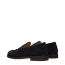 Brunello Cucinelli Men's Suede Blue Loafers