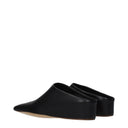 Jil Sander Women's Leather Sandals And Clogs Black