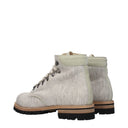 Eleventy Men's Beige Fabric Ankle Boots