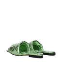 Bottega Veneta Women's Slippers And Clogs Green/Pistachio Leather