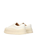 Jil Sander Women's Sneakers Leather White/Optic White