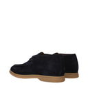 Eleventy Derby Men's Suede Blue/Dark Blue