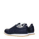 Armani Jeans Herrens Turnschuhe Leder Blau