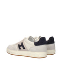 Hogan Men's Sneakers Leather Beige/Dark Blue