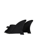 Versace Wedges Damen Leder Schwarz