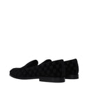 Dolce&Gabbana Men's Velvet Black Loafers