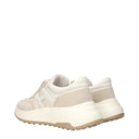 Hogan Damess Sneakers Stof Beige/Lichtgrijs