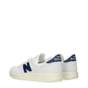 New Balance Men's Suede Sneakers White/Navy Blue