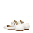 Jimmy Choo Cheri Ballerina Women's White/Latte Leather