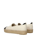 Tory Burch Damess Espadrillas Lichtbeige/Crème Leer