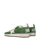 Golden Goose Sneakers Ball Star Men Leather Green/Silver