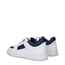 Valentino Garavani Hommes Baskets Blanc/Bleu Cuir