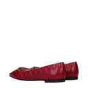 Jimmy Choo Leni Damens Ballerinas Leder Fuchsia/Himbeere
