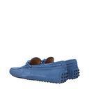 Tod's Men's Suede Blue Loafers