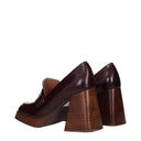 Max Mara Dekolleté Max&Co Damens Leder Rot/Burgund