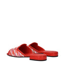 Jimmy Choo Slippers En Klompen Nako Damess Stof Oranje/Paprika