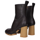 Bottega Veneta Shore Women's Ankle Boots Brown/Dark Chocolate Leather