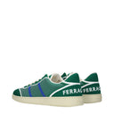 Salvatore Ferragamo Dedalo Men's Sneakers Green Fabric