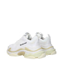 Balenciaga Triple S Sneakers Women's Fabric White