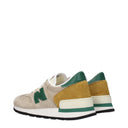 New Balance Sneakers 990 Men's Suede Beige/Green