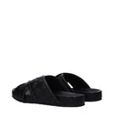 Bottega Veneta Tarik Men's Leather Black Clogs And Mules