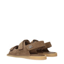 Dolce&Gabbana Men's Sandals Suede Brown/Hazelnut