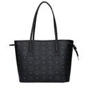 Mcm Women's Shoulder Bag Fabric Black/Multicolor