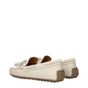 Tod's Women's Moccasins White/Chalk Leather