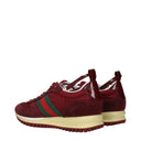 Gucci Women's Sneakers Red Fabric